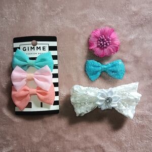 Gimme Bundle Of 6 Girls Fashion Hair Bows